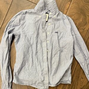 Abercrombie & Fitch Light Blue Button-Down Oxford Shirt
